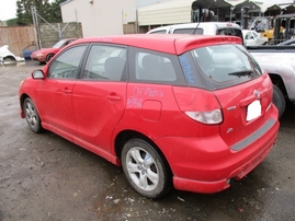 2004 TOYOTA MATRIX XR RED 1.8L AT Z17566